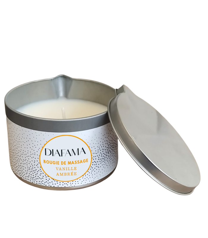 Bougie de Massage Vanille Ambrée