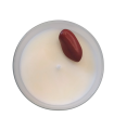 Bougie Parfumée Santal et Pierre de Jaspe Rouge