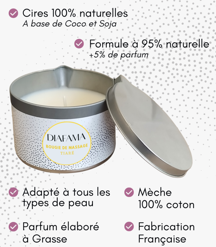 Bougie de Massage Tiaré