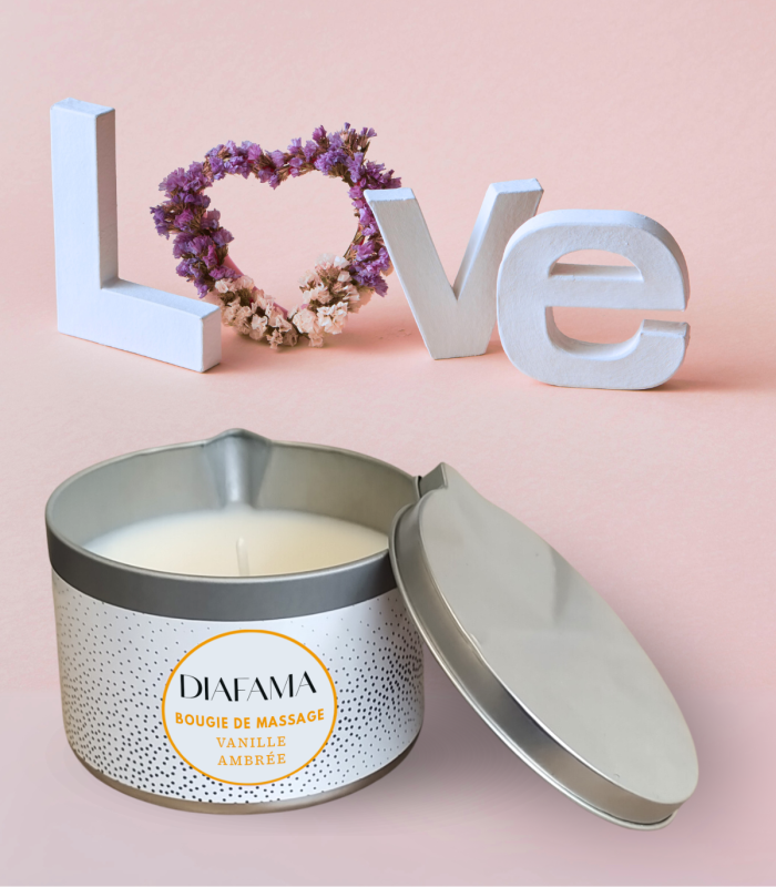 Bougie de Massage Vanille Ambrée